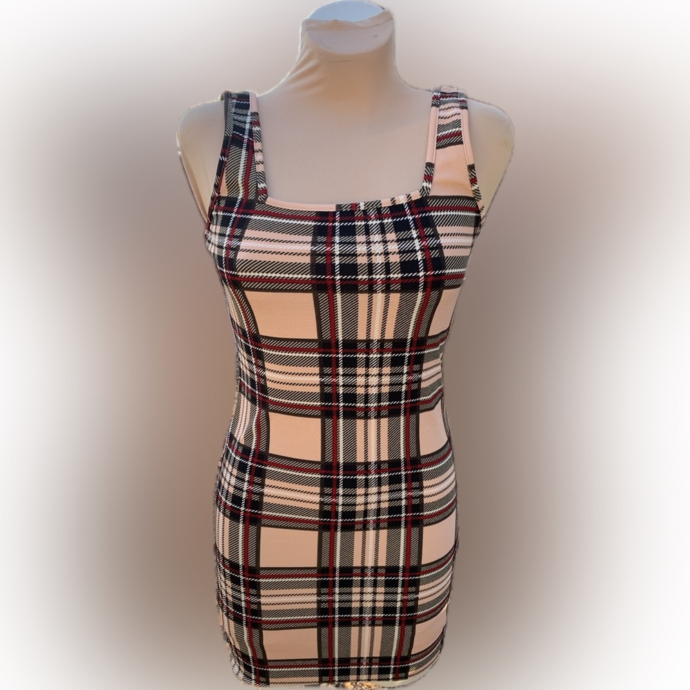 302. Plaid Bodycon Dress